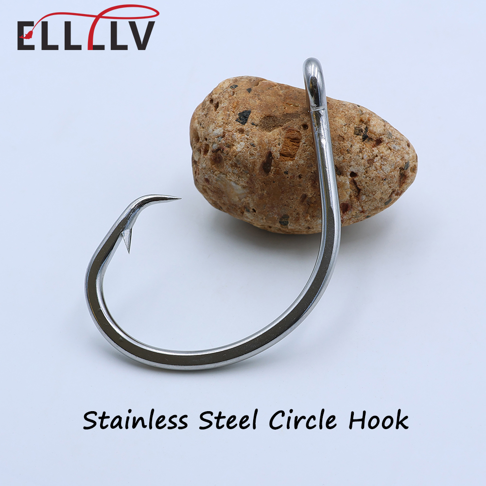 Fishing Hook Circle - Ellllv 10/0 - 16/0 스테인레스 스틸