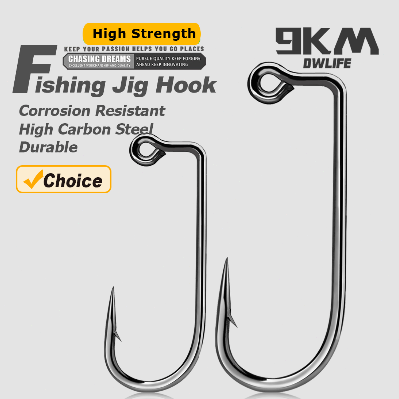 Fishing Hook Barbless - 9KM 90도 지그 훅 50~200개입 어벤다이어