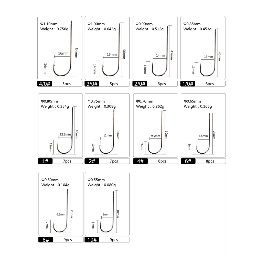FTK 5-9PCS 아버딘 낚시 후크 아이 4/0 #  - Fishing Hook Barbless 리뷰 및 가격