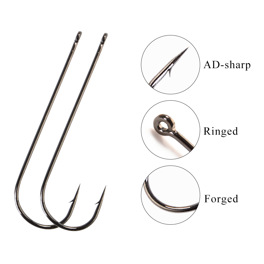 FTK 5-9PCS 아버딘 낚시 후크 아이 4/0 #  - Fishing Hook Barbless 리뷰 및 가격