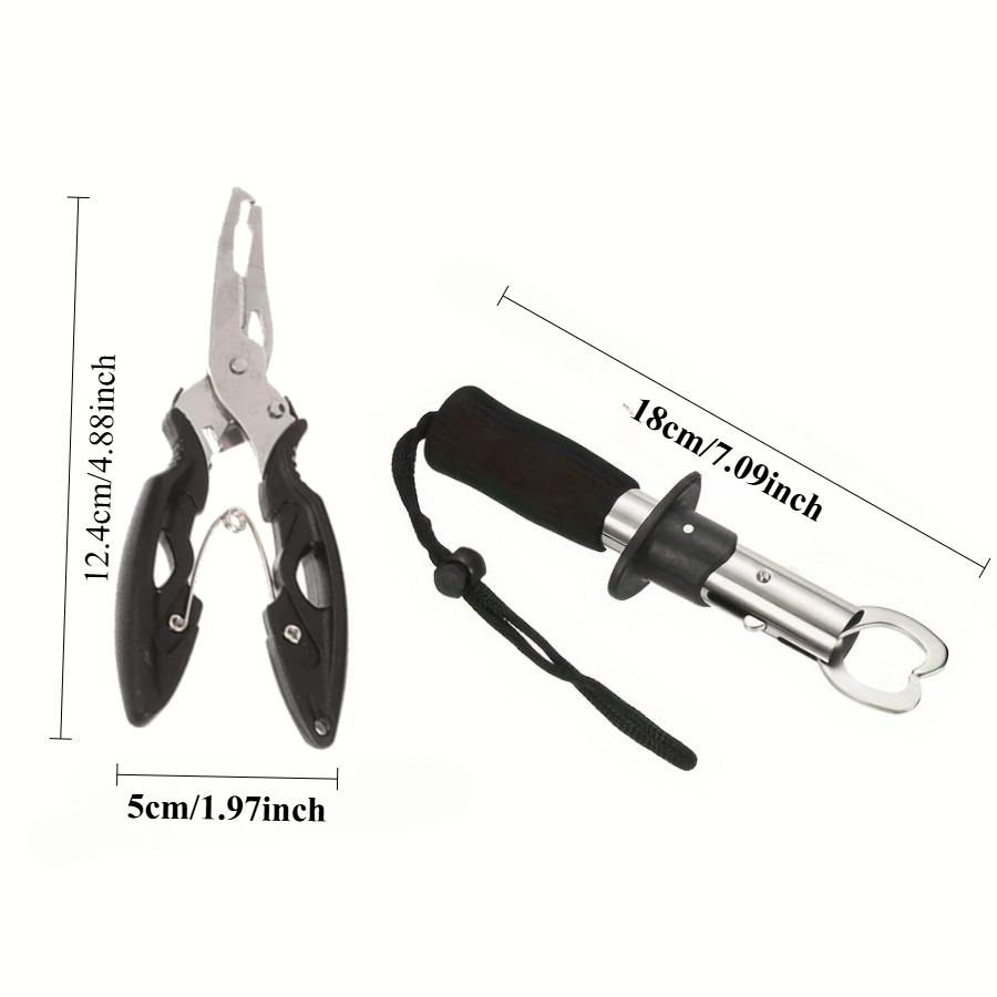 2pcs 물고기 컨트롤러 세트 포함 1pc 낚시 집게  - Fishing Hook Stainless Steel 리뷰 및 가격