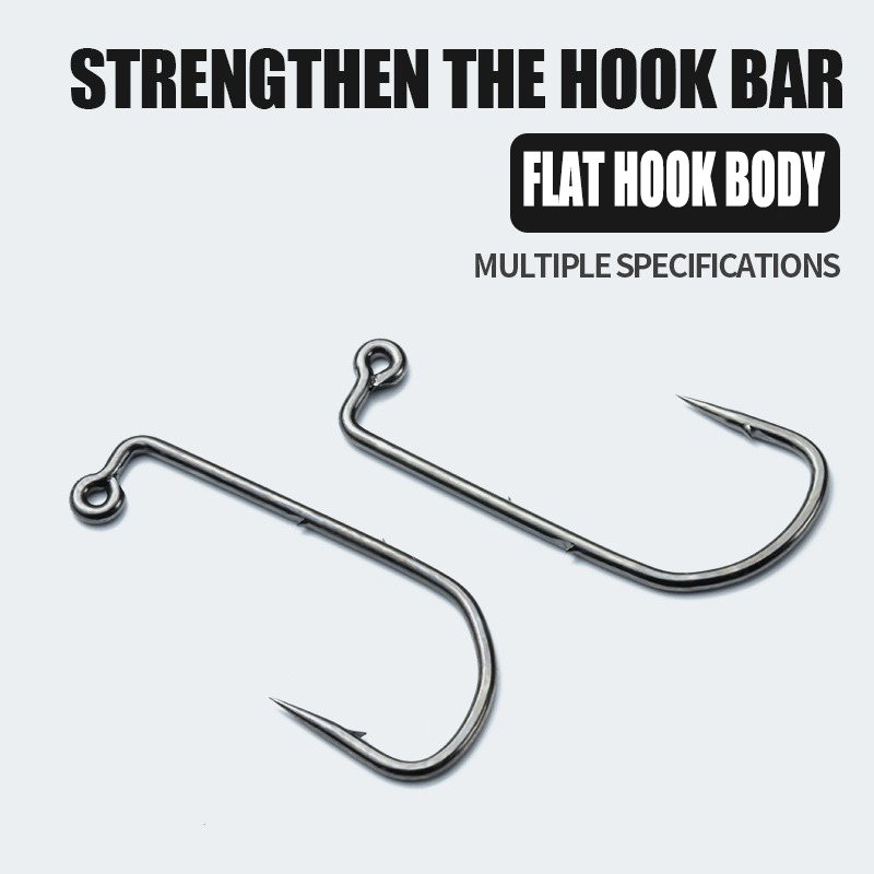 50PCS 90도 지그 플라이 후크 Size4 #    - Fishing Hook Barbless 리뷰 및 가격