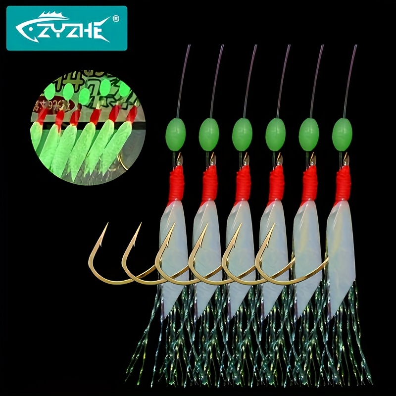 ZYZHE 1/3/5개입 낚시용 사비키 훅 야광 피쉬  - Fishing Hook Assortment 리뷰 및 가격