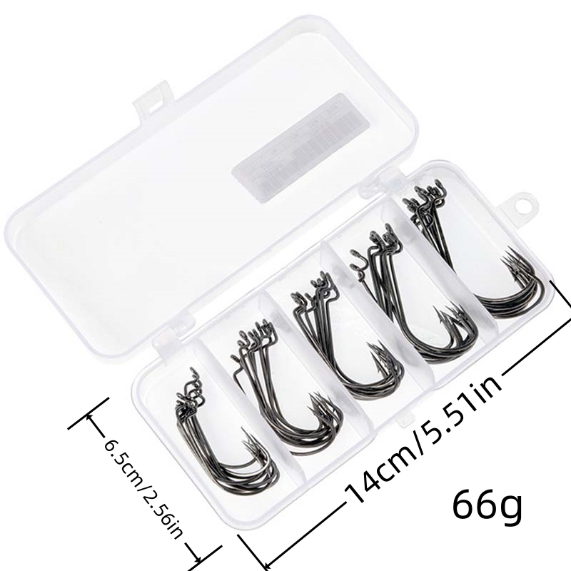 50개/박스 고탄소강 낚시 바늘 오프셋 와이드 갭 바브 - Fishing Hook Stainless Steel 리뷰 및 가격