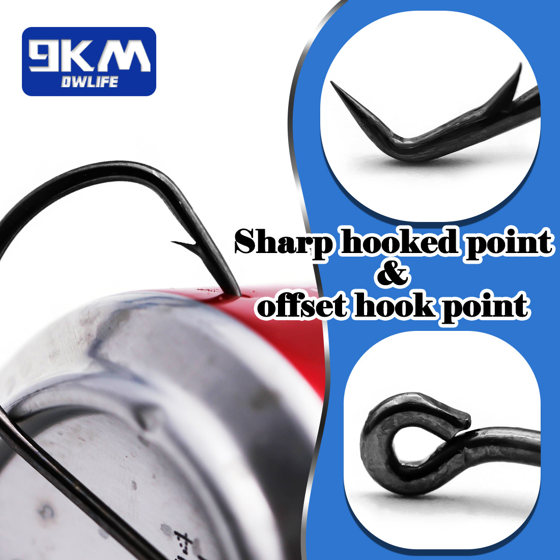 9KM 원형 낚시 후크 25~50Pcs 오프셋 잉어 낚 - Fishing Hook Circle 리뷰 및 가격
